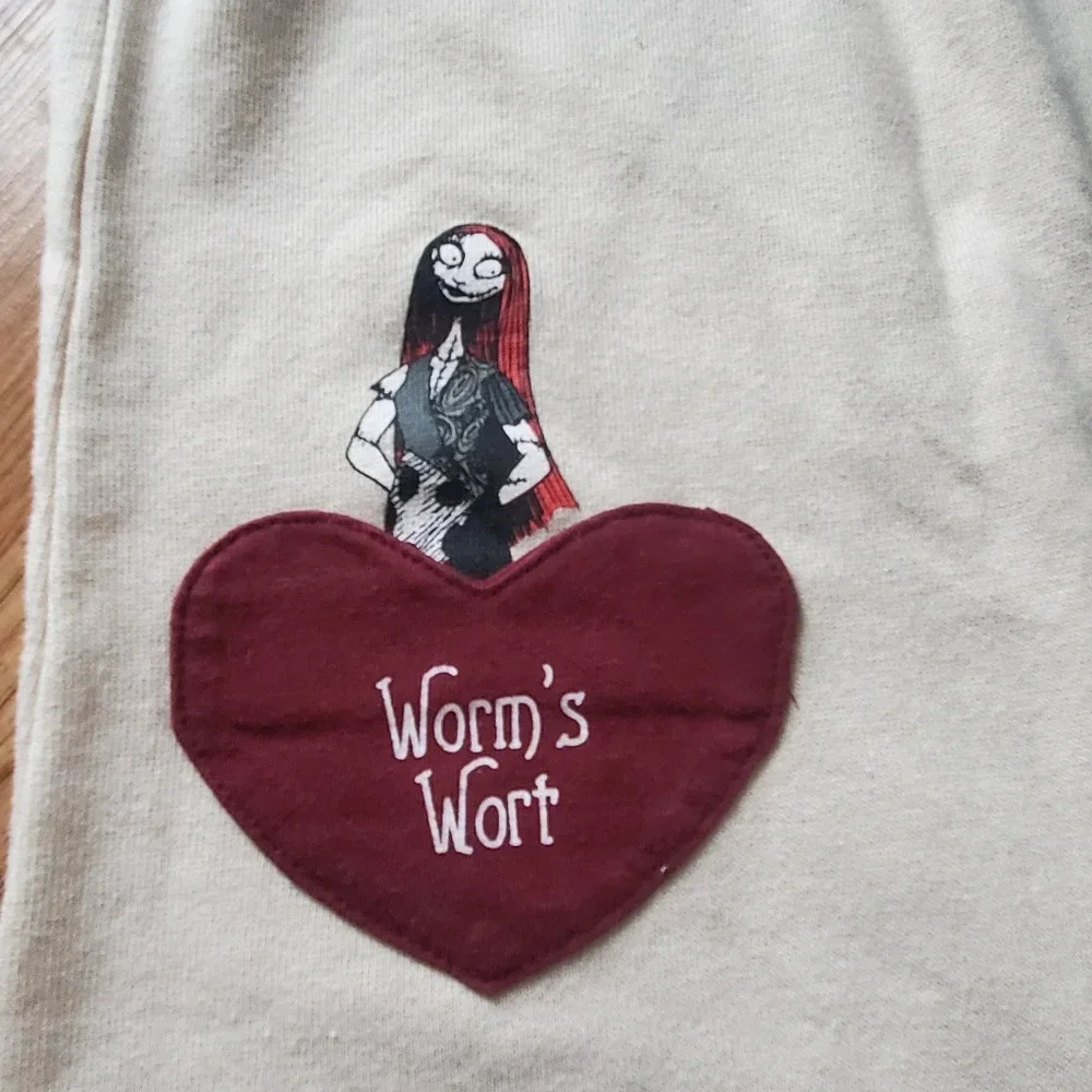 The Nightmare Before Christmas Jack Skellington & Sally Patch Pocket overalls